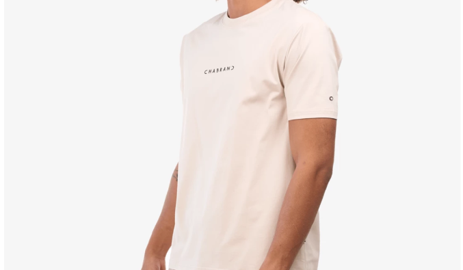 T-shirt logo centré Chabrand
