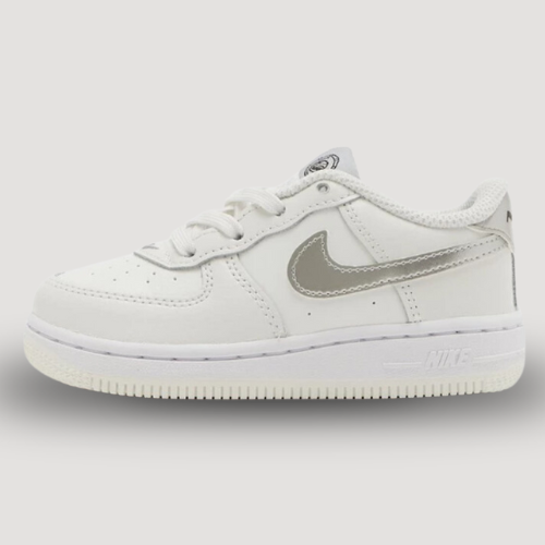 NIKE - AIR FORCE 1 - KID - BLANC & GRIS