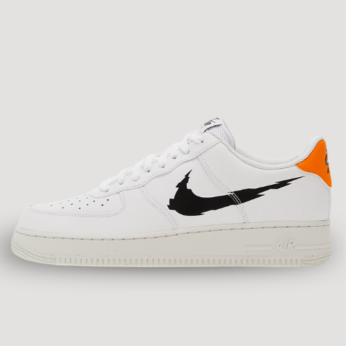 NIKE - AIR FORCE 1 '07- GLITCH - ORANGE & WHITE