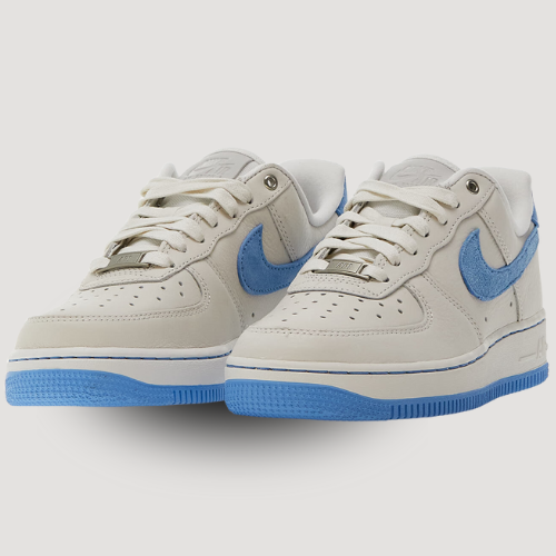 NIKE - AIR FORCE 1 - SUMMIT WHITE - UNIVERSITY BLUE