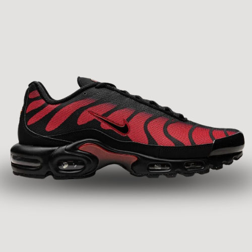 NIKE - AIR MAX PLUS - GS - NOIR & ROUGE