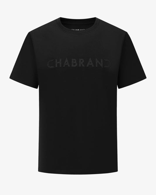 T-shirt coton uni logo silicone Chabrand