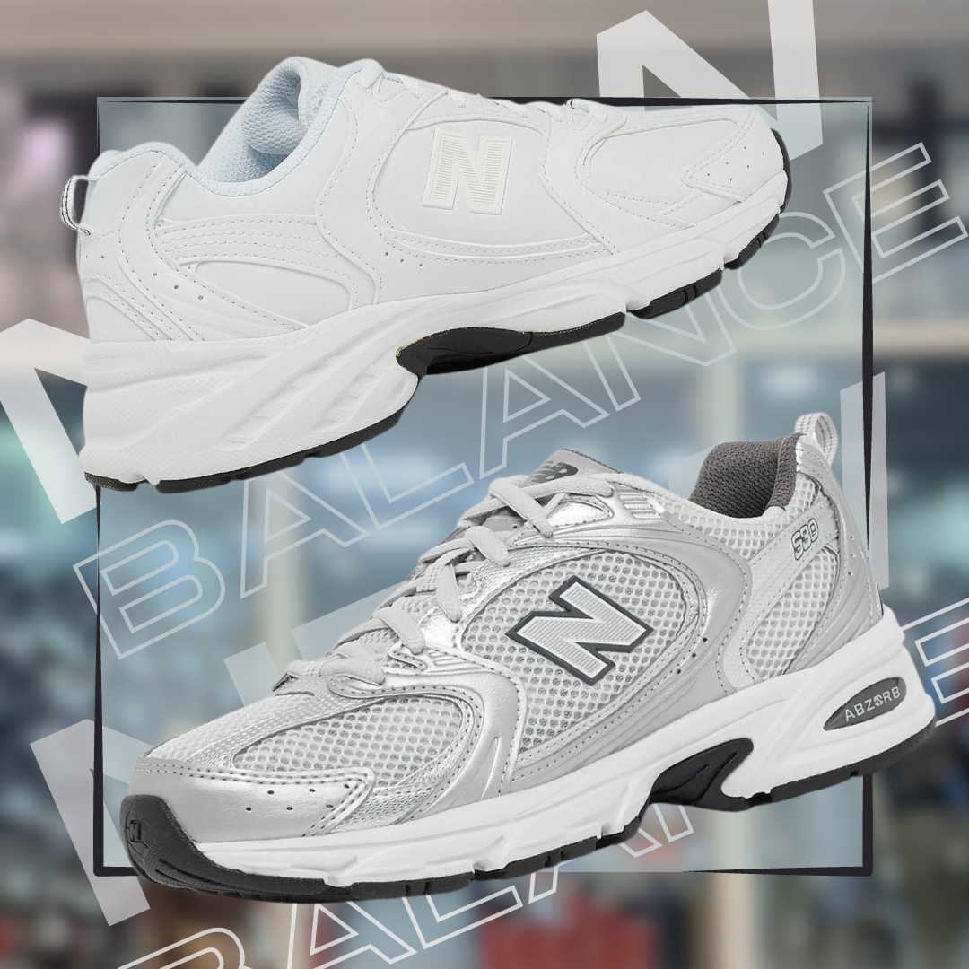 NEW BALANCE - 530 - BLANC/GRIS/NOIR