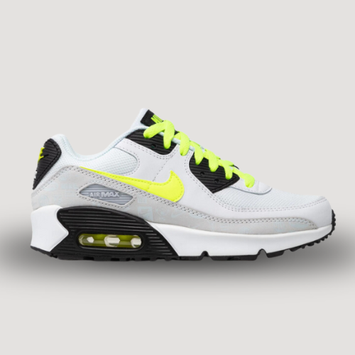 NIKE - AIR MAX 90 - BLANC & JAUNE - JR