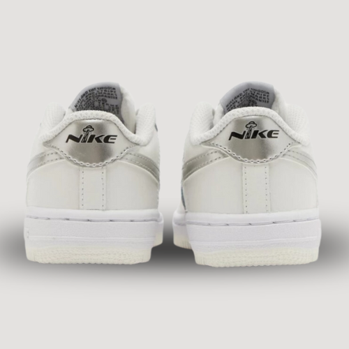 NIKE - AIR FORCE 1 - KID - BLANC & GRIS